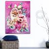 Diamond Painting Kreuzstich Hund DIY Diamantmosaik Blume Diamantstickerei Harzbohrer