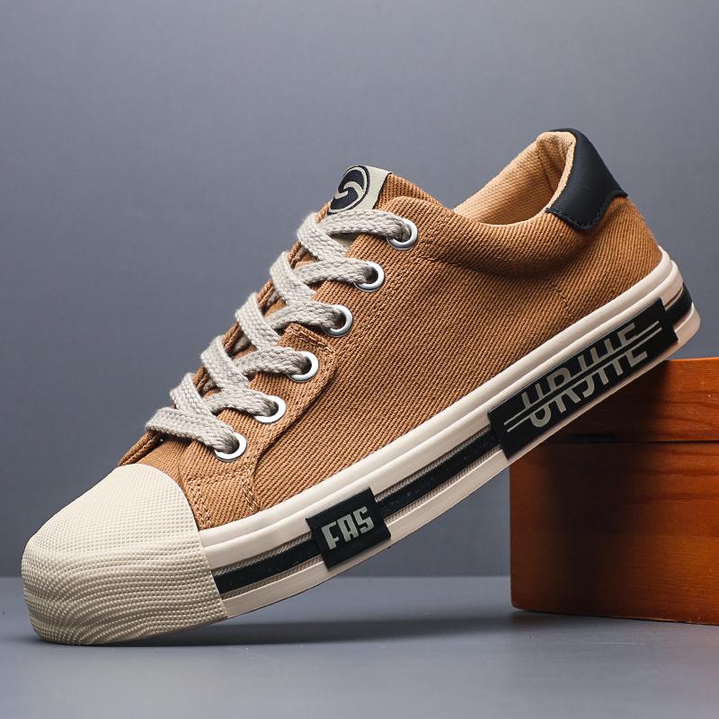 Fashion 2025 New Trendy Men's Casual Sports Canvas Shoes Korean Edition Fashion Board Shoes Canvas Shoes Commuter Shoes Denim SS25848