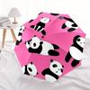 1pc Panda Circle Automatic Umbrella High Quality Canopy, Portable Folding Umbrella with, Ideal Gift for - Travel 193