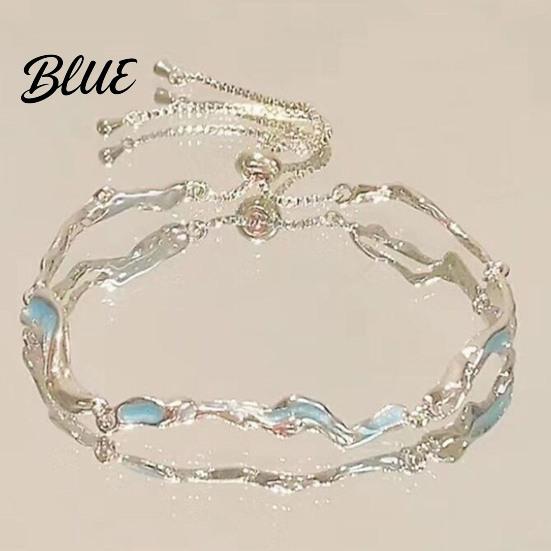 Elegant Rhinestone Bracelet Pink Zircon Sakura Bow Flower Chain Bridesmaid