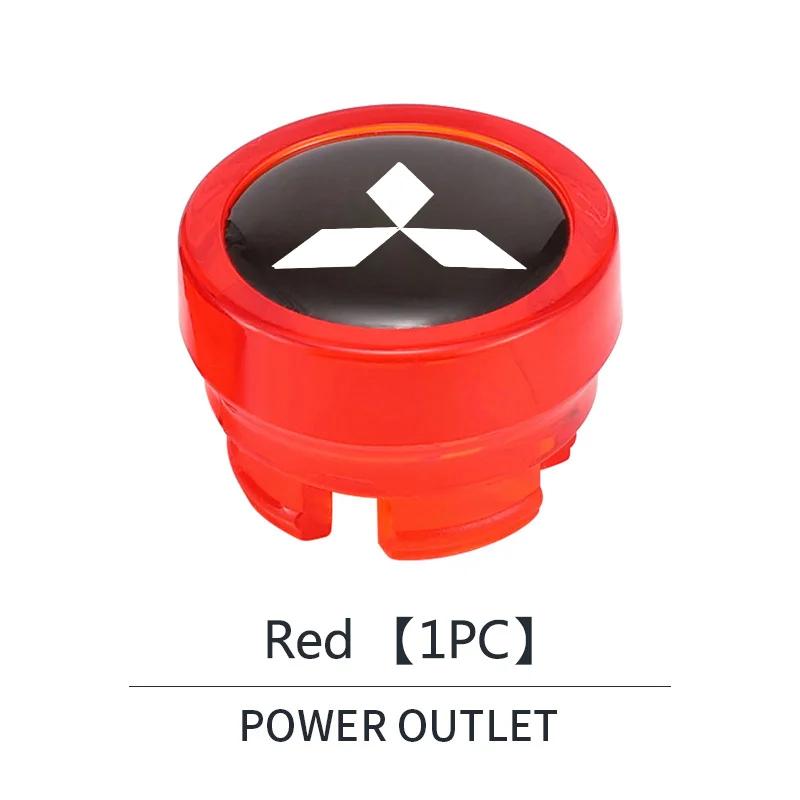 Car Cigarette Lighter Cover DustProof Decoration Cap Auto Accessories For Mitsubishi Eclipse Lancer Outlander ASX Colt I200 Star