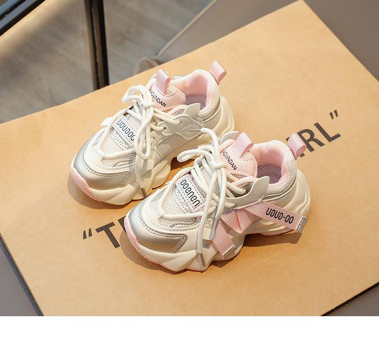 

Children s sports shoes 2025 autumn new girls fashion casual dad shoes medium and older children s mesh breathable running shoes 32-37 yards, 6 pairs in one hand розовый