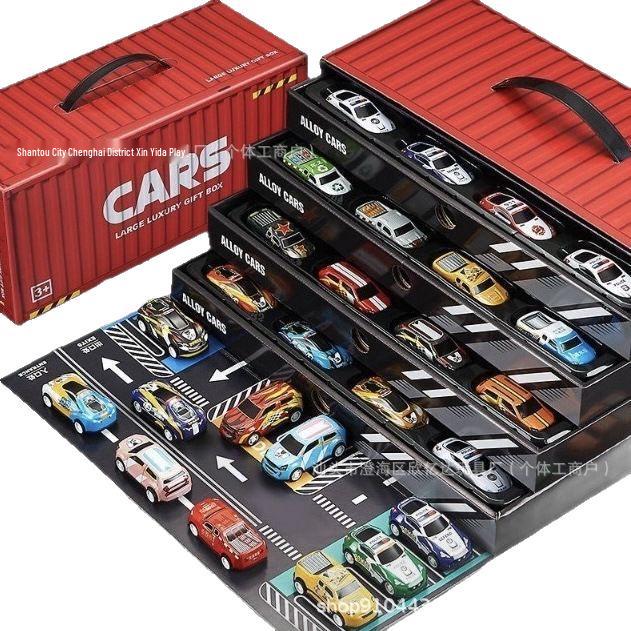 Douyin Inertia Car Gift Set: 48 Diecast Alloy Cars in Premium Box