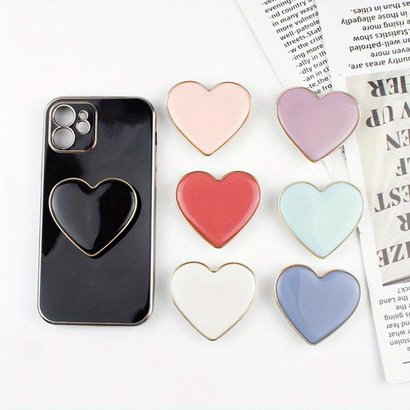 Luxury Heart-shaped Phone Grip Holder - Suitable for All Models, Reusable, Anti Drop, Holiday Gift