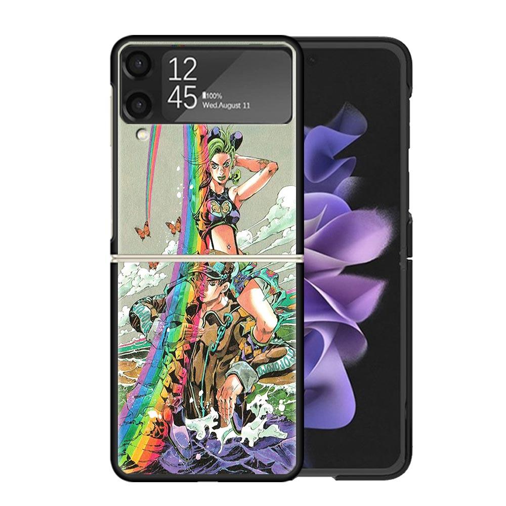 All JoJo's Bizarre Adventure Clear Phone Case For Samsung Z Flip 7 6 5 4 3 Galaxy ZFlip7 ZFlip6 ZFlip5 ZFlip4 ZFlip3 5G Print Co