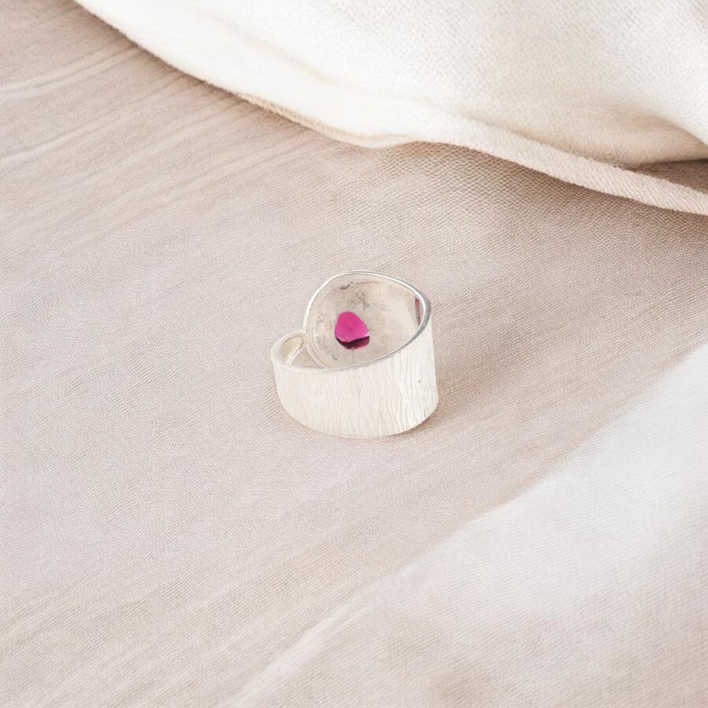 Pink Rubellite Gemstone 925 Sterling Silver Jewelry Handmade Designer Ring Gift RR-63-1
