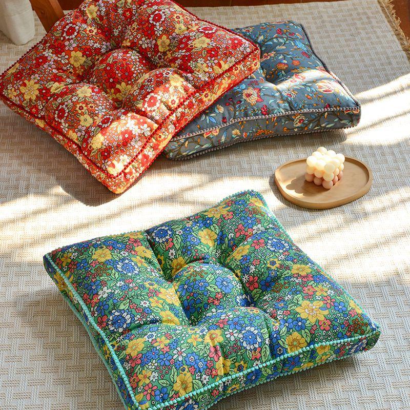 Chair Thickened Cushion Square Futon Seat Cushion Tatami Cushion Office Student Household Cushion
