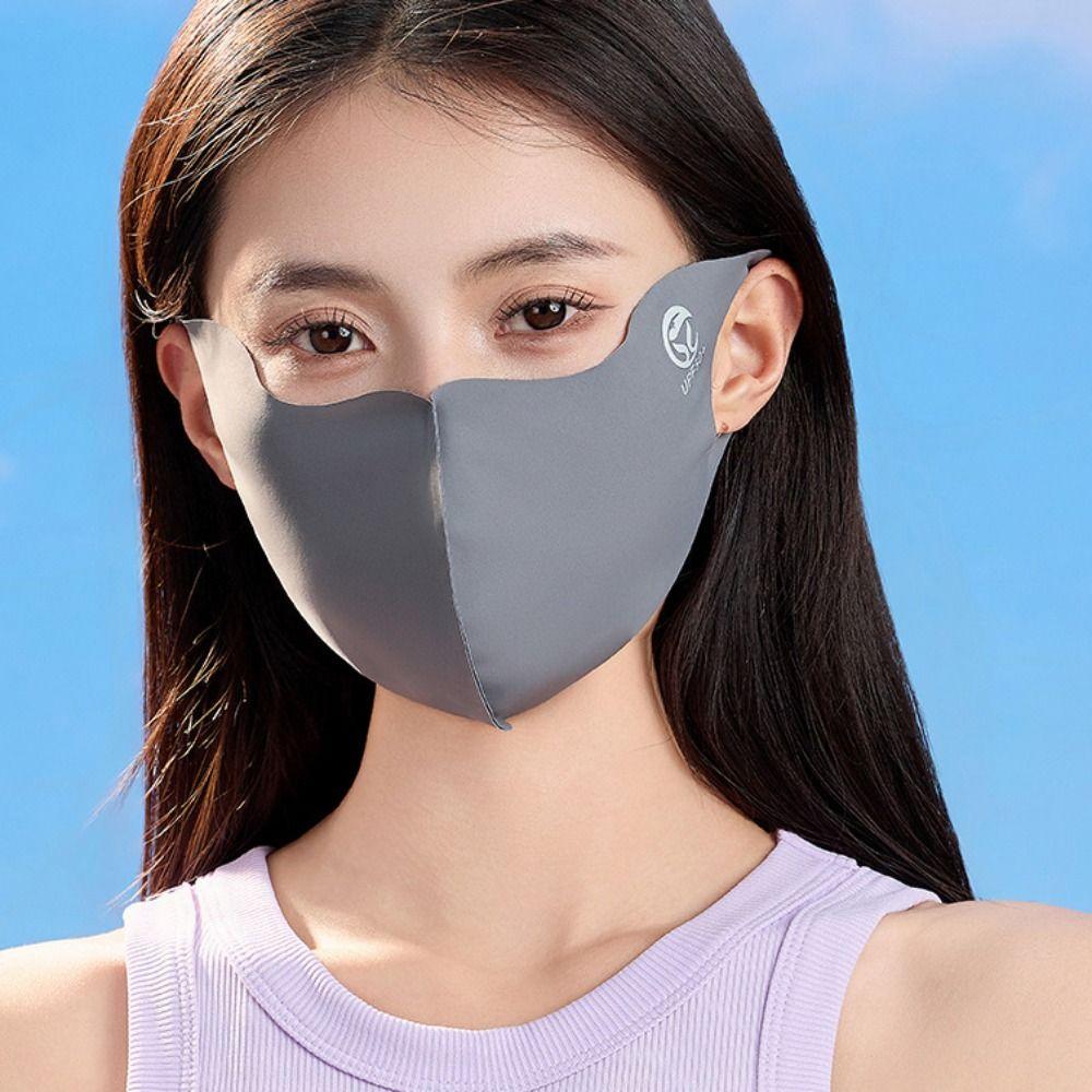 Face Mask Face Cover Summer Face Gini Mask Thin Ice Silk Mask  Sports