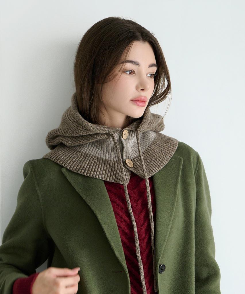 Koipeu Wool Knit Balaclava Cf083Ht102
