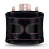 Back Support Heated Belt High Elasticity Breathable Pain Reduce Heating Fixed Waist Brace S Black