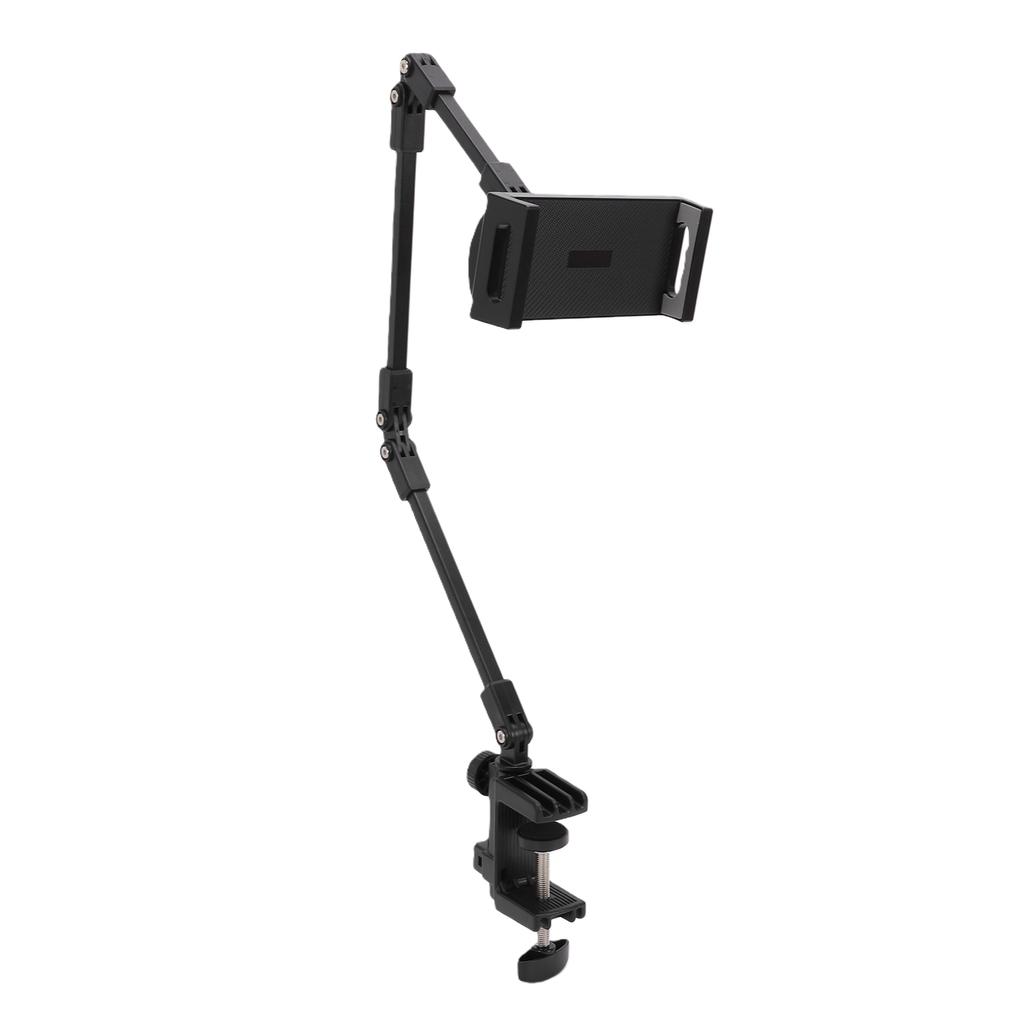 Rotatable Tablet Holder Stand Desktop Multi Angle Phone Clamp Mount for 4.7in 13in Devices Live Streaming