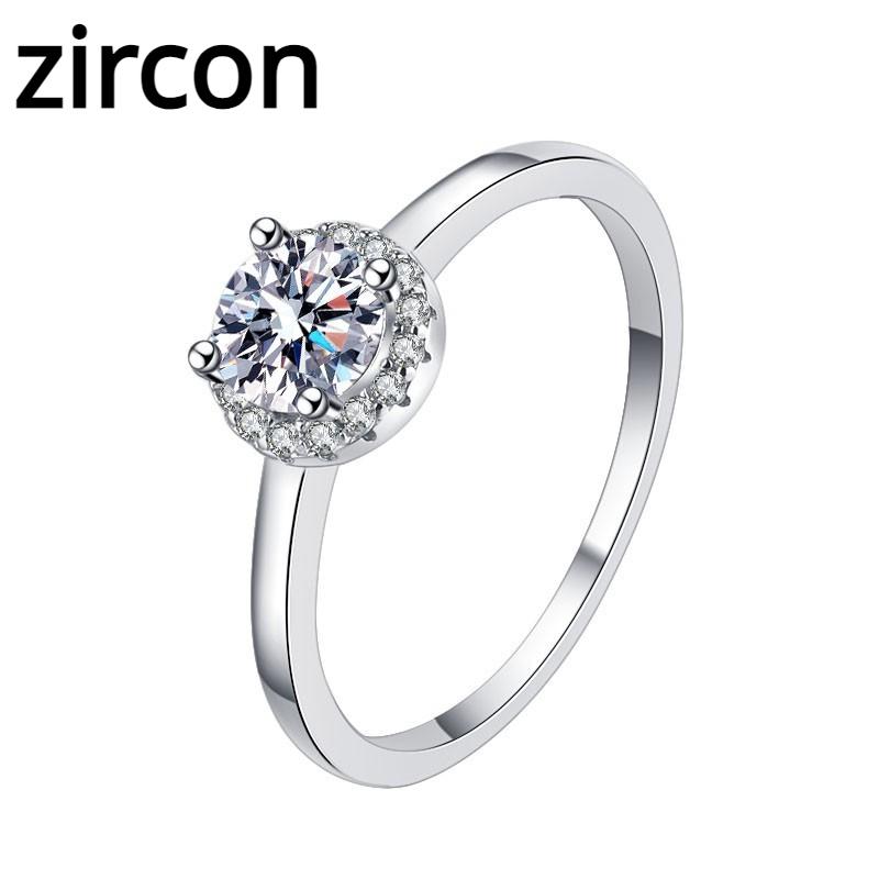 

D цвет 0,5 карат кольцо с бриллиантом из муассанита, серебро 925 пробы, женское кольцо, кольцо ins, обручальное кольцо с бриллиантом, обручальное кольцо, подарок для подруги 20