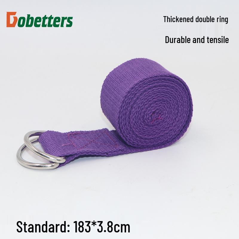 Pure Cotton Yoga Resistance Stretch Strap for Leg Extension and Flexibility Training