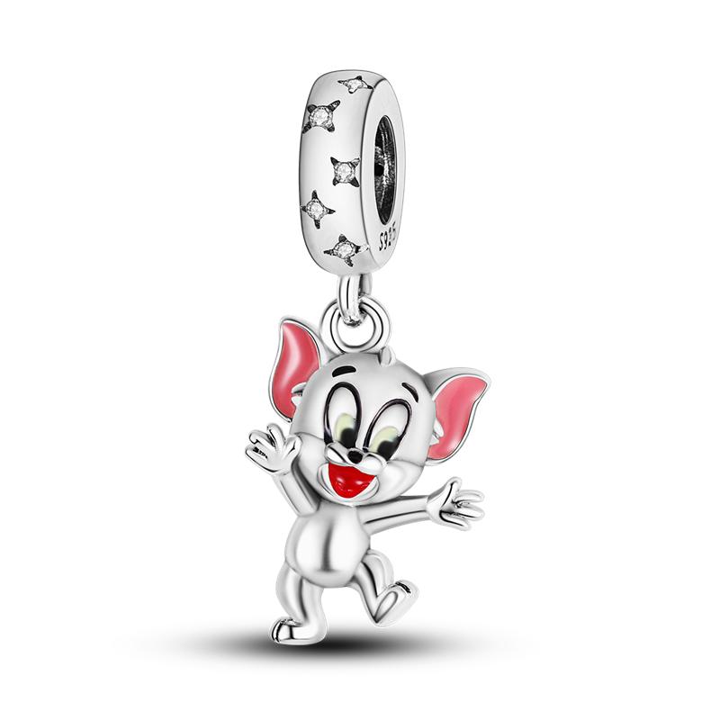 Pink Series Copper Infinity Love Mum Heart To Heart Dangle Beads Original Accessories Charm Bracelets Women Jewelry