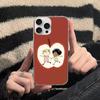 Charlie And Lola Anime Phone Case For iPhone 17 16 15 14 13 Pro Max 11 12 Plus Silvery Satin Silicone Back Case
