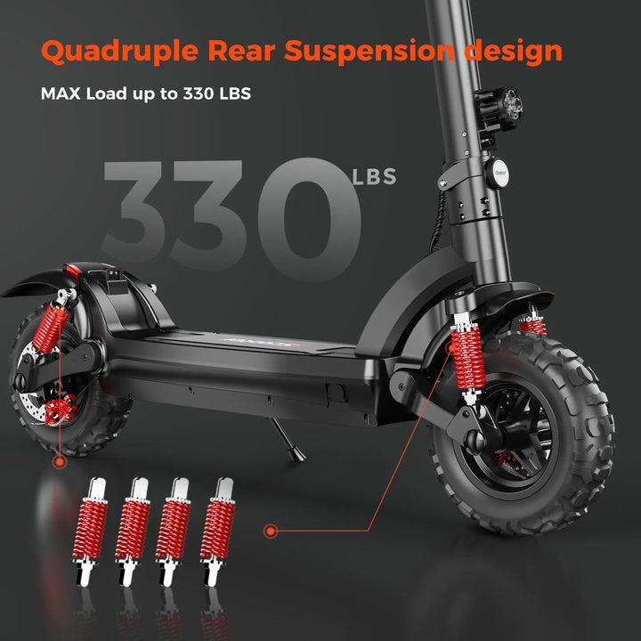 11" 1000W 45km/h iScooter Off-Road E-Scooter 48V17.5Ah, Full Suspension, IPX4, Disc Brakes, Cruise control Electric Dirt Scooter with NFC unlock