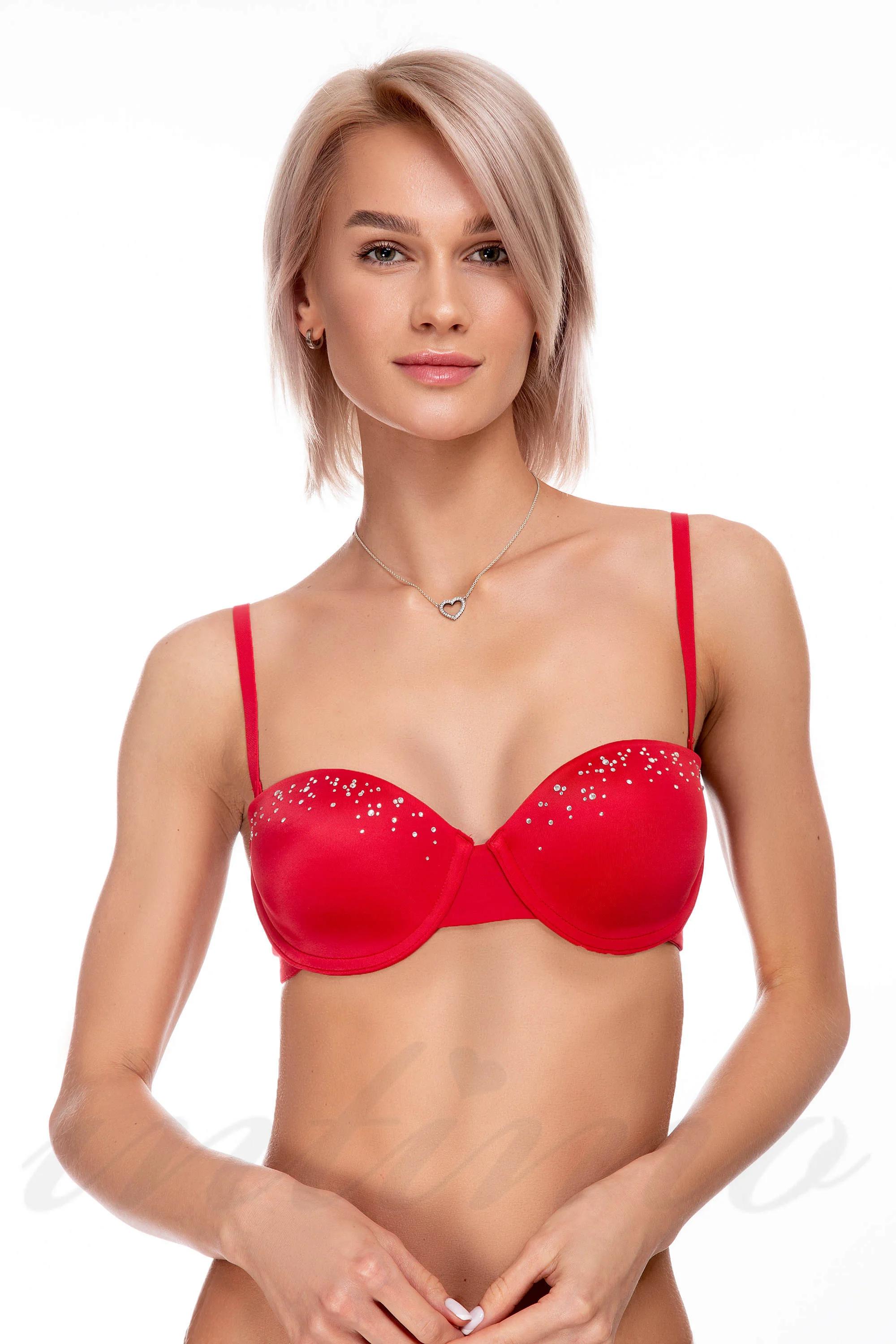 

Бюстгальтер із ущільненою чашкою Rosme (35756) 70D імперська червоний колір