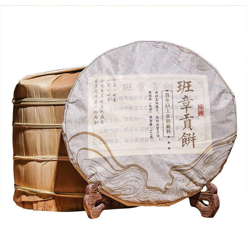 Puerh Zralý čaj Starý Banzhang Zralý čajový dort 357 g Pu'er Tea Yunnan Pu'er Tea Cake