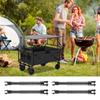 Folding Table Legs Strong Load Bearing Camping Cart Desktop Telescopic Pole Outdoor Camping Table Bracket Cart Attachment Table