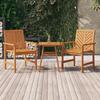 Vidaxl Garden Table Chairs, 2 Pcs, Solid Acacia Wood