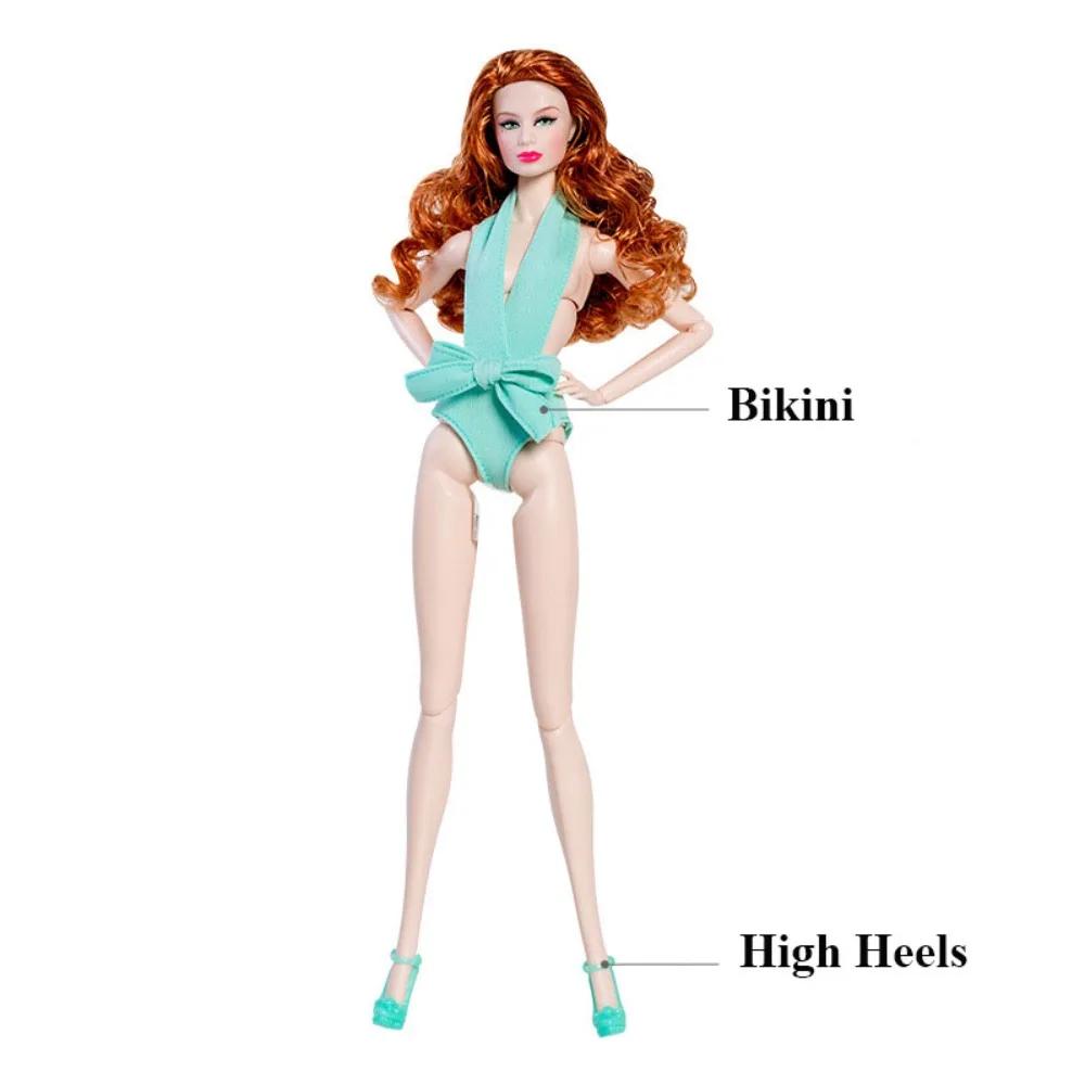 New Handmade 30Cm Doll Clothes Candy-Colored Female Swimsuit Bikini For Dolls /Supermode Dolls Accessories Girl Toys