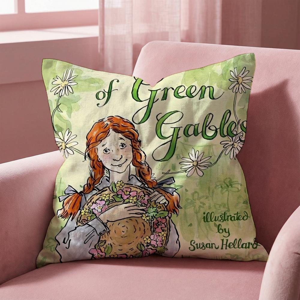 Bücher Anne auf Green Gables Kissenbezug Mehrzweck-Kissenbezug für Zuhause & Auto - Wendbar, Weich & Langlebig für den täglichen Gebrauch