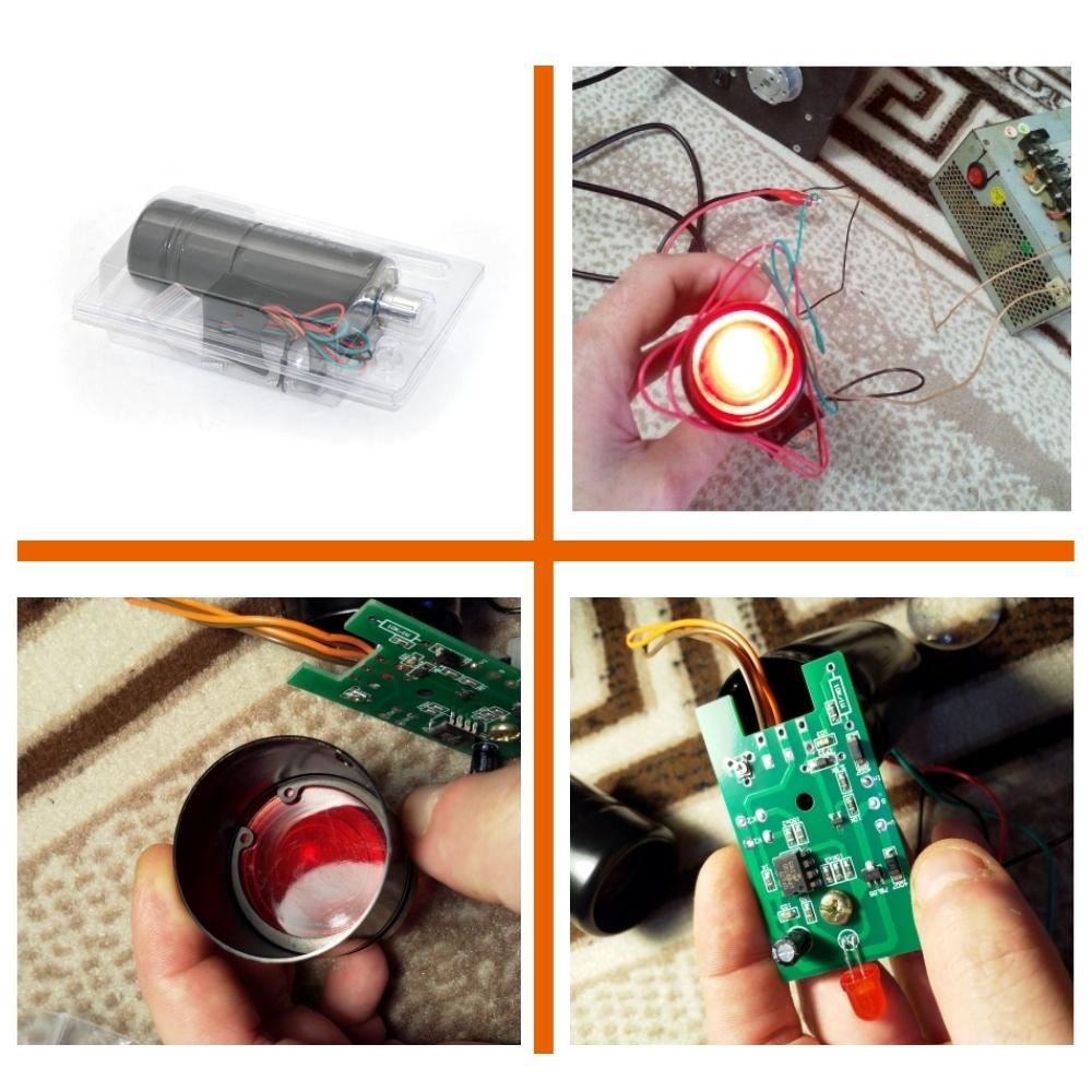 Universal Shift Light Rpm Limiter with Led 30mm Adjustable Tachometer Gauge Warning Car Meter1000-11000 Rpm Shift Point