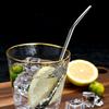 Stainless Steel Drinking Straw Spoon Tea Filter Detachable Reusable Metal Straws with Brush Drinkware Bar Party Tool Accessories