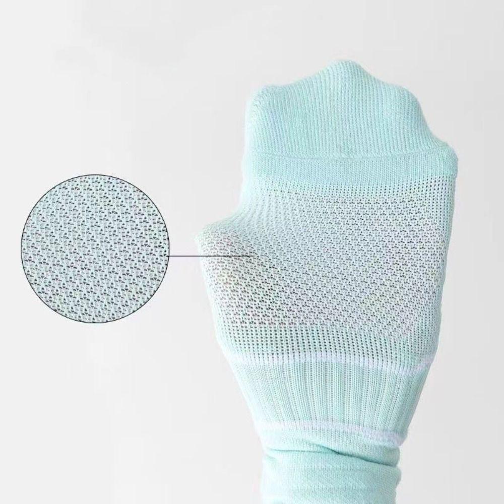 5Pairs Anti-slip Striped Invisible Socks Breathable Ear Lifting Socks Simple Ankle Thin Socks  Boy