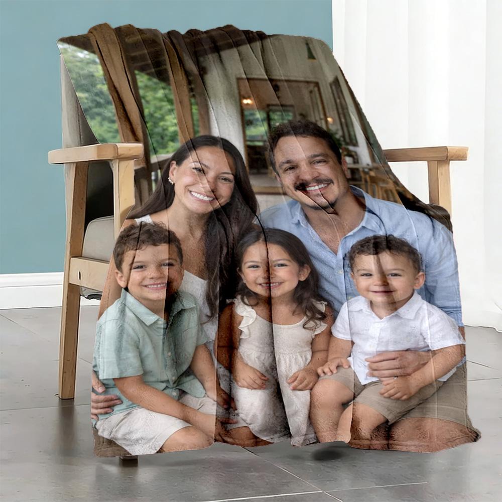 Customize Photos Customize Your Photo Blanket Cozy Personalized Blanket Durable Comfort for Chair Livingroom Sofa Living Room Four Seasons Universal