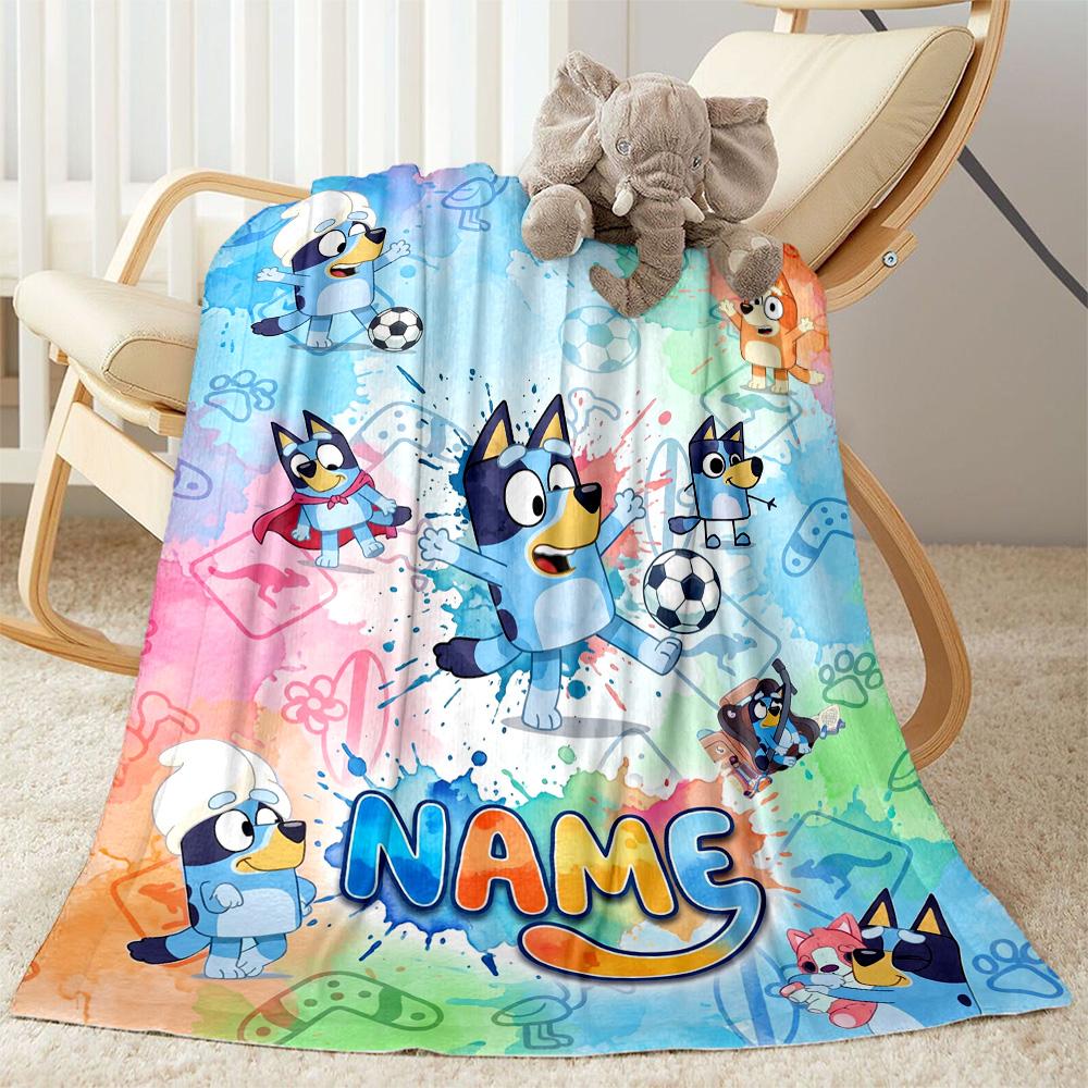 Football Fun Personalized Text Blanket Lightweight Customizable Blanket Warmthful Decor Suitable for Office Seaside Living Room Office Chair