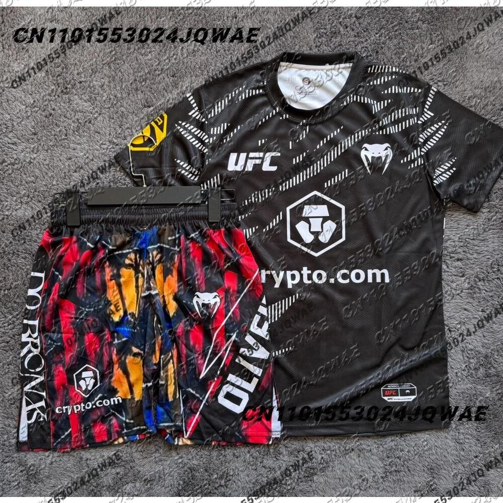 2026 Новый UFC MMA Футболка с технологиями будущего Бойцовская ночь Мужская Женская Оверсайз Дышащая Быстросохнущая Спортивный костюм для бокса 4XL