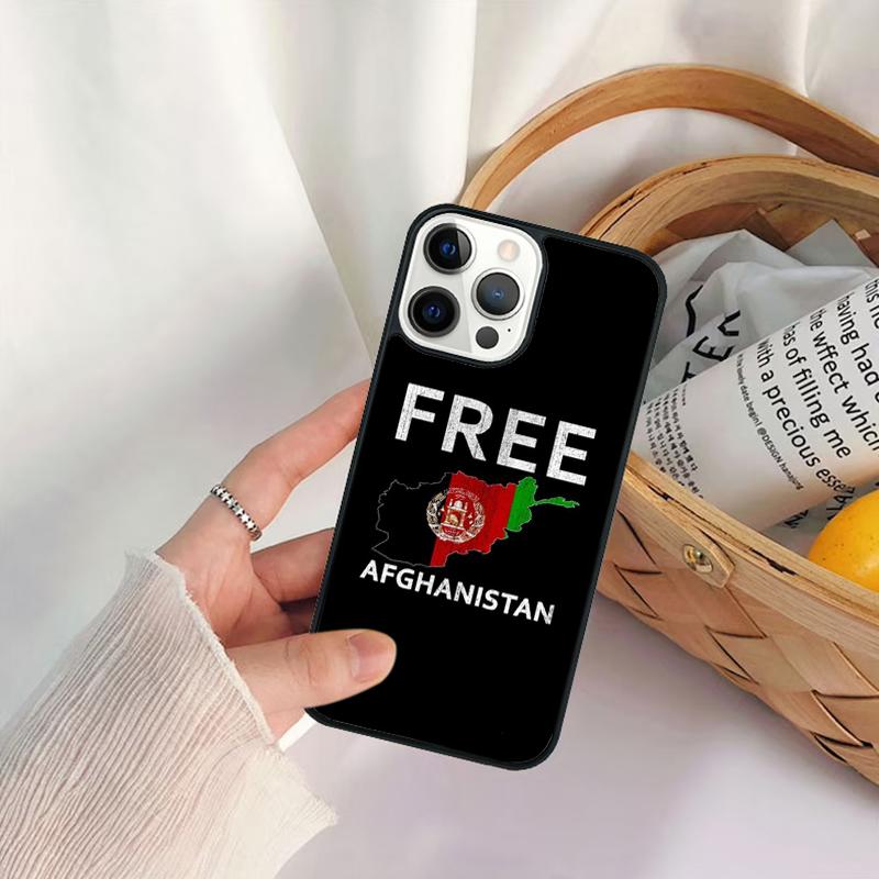 I Love Afghanistan flag Phone Case For iPhone 17 Air 16 15 14 11 12 13 Pro  MAX Plus coque Cover Shell