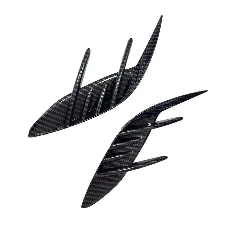 For KIA Stinger 2018      Car Rear Bumper Spoiler Fender Side Vent Cover Canard Splitter Trim Accessories