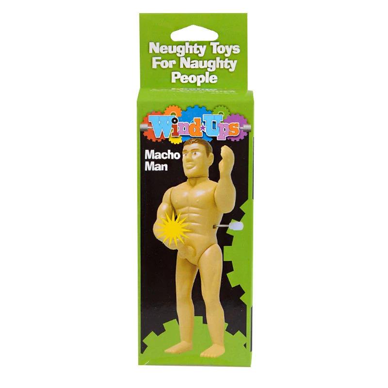 Funny Wind-Up Bachelor Party Gag Toy & Self-Defense Male Masturbation Aid