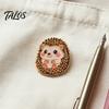 Metal Lapel Pin Enamel Animal Brooch Pin, Bear Penguin Fox Dog Hedgehog Badge, Clothes Decorative Pins Men Women Alloy for Coats Sweaters Scarves