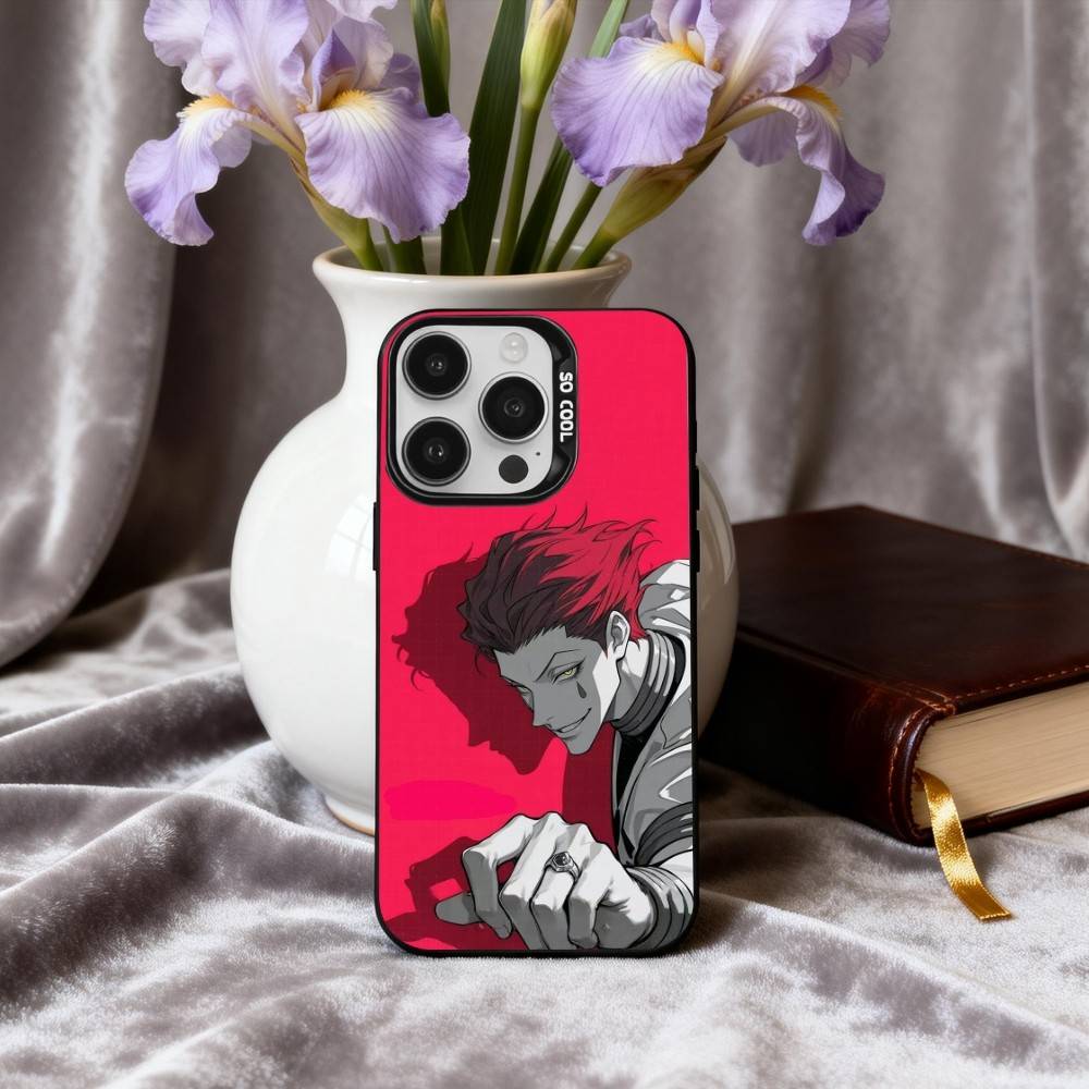 

A-Anime H-Hisoka-A M-Morow-W Phone Case For iPhone17,16,15,14,13,12,11 Plus,Pro Max Candy Silver Plated Inside Cover iPhone17air