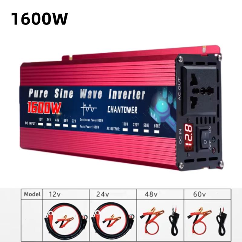 Pure Sine Wave Inverter 12V 220V 1000W-5000W DC 12v To AC 220v Power Supply Converter Car Solar Inverter