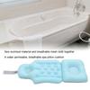 Bathtub Cushion Soft Breathable Folding Headrest Back Support Bath Pillow Cushion for Adults Spa