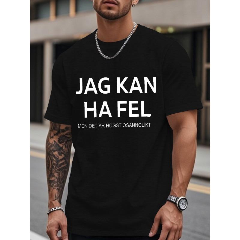 

Humorous Short-Sleeved Summer T-Shirt for Men ,Cool, Casual, and Fashionable,Suitable for Outdoor Activities 4XL чорний