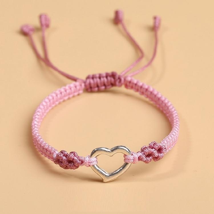 Fashionable Simple Woven Bracelets for Women Hollow Love Heart Designs Suitable for Parties and Dates Decoration