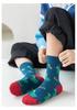 Boys' Cartoon Dinosaur Pure Cotton Mid-Calf Socks, Spring/Autumn, A-Class, for Babies and Children.