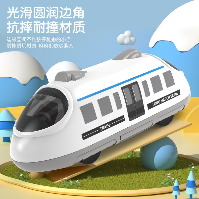 Children'S Inertia Pull-Back Car Simulation High-Speed Rail Train Model Cartoon Dinosaur Animal Baby Toy Car