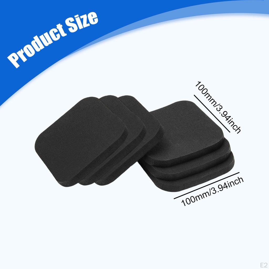 6 Anti-vibration Running Mats, Rubber Pads for Exercise Equipment, Static Pads.