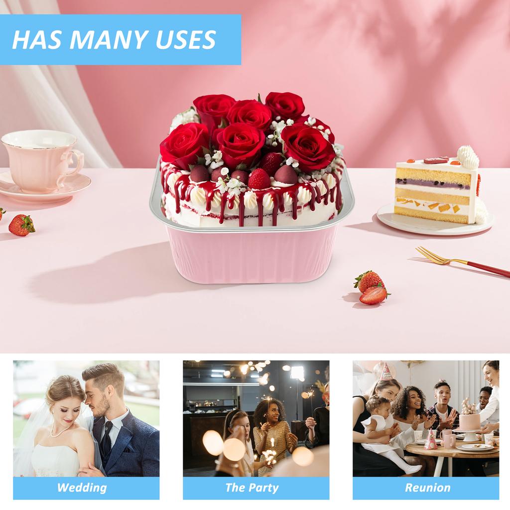 50 Stück Muffin-Förmchen Aluminiumfolie Cupcake-Förmchen Muffinbleche Auflaufförmchen Cupcake-Backformen Cupcake-Halter Pudding Partyzubehör