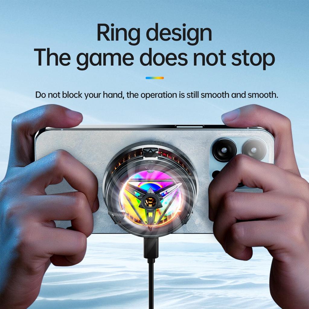 Plextone EX2 Pro Heat Sink Mobile Phone Gaming Radiator Magnetic Turbofan Portable Cooling Fan