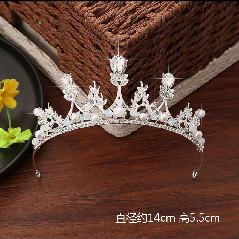 Children'S Crown Girl Crystal Crown Headgear Korean Fairy Princess Style Temperament Dress Accessories Crown Hair Accessories
