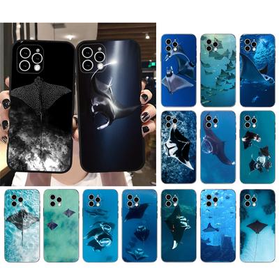 Manta Ray Sea Creature Phone Case For iPhone Samsung Galaxy Redmi Xiaomi Oppo OnePlus Note S A 7 8 9 10 11 12 13 14 20 21 22 23 53 54 Pro Max Ultra