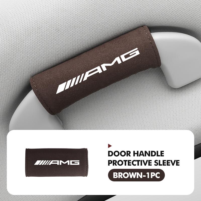 

Suede Car Roof Handle Ceiling Armrest Cover Accessories For Mercedes Benz AMG A B C E S G Class A180 CLK CLA GLE GLC W212
