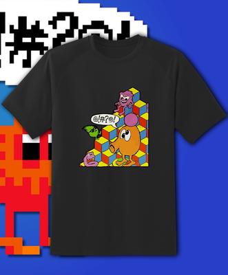 Maglietta Gioco Q Bert Maglietta Retrò Anni '80 Taglie Adulto e Ragazzo! Spedizione veloce!